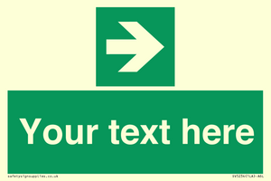 Custom Arrow Right Sign